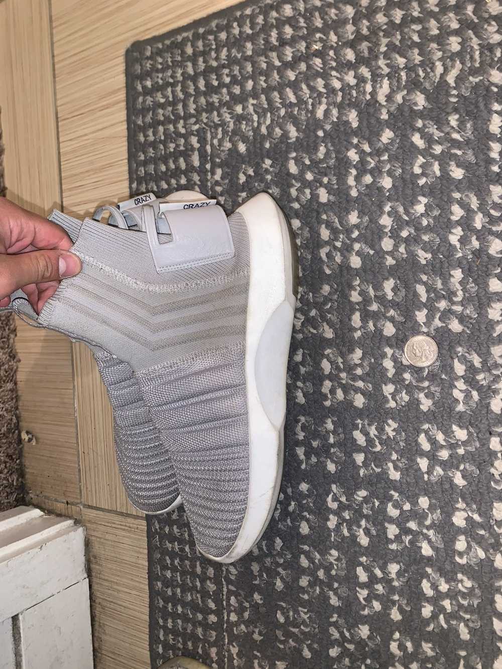 Adidas Crazy 1 ADV Sock Primeknit Light Grey - image 3