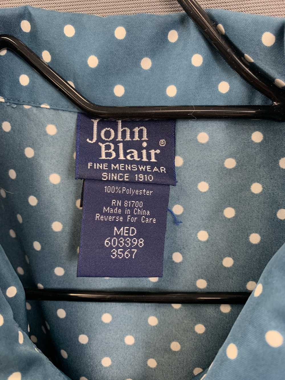 John Blair × Vintage VTG John Blair green polka d… - image 5