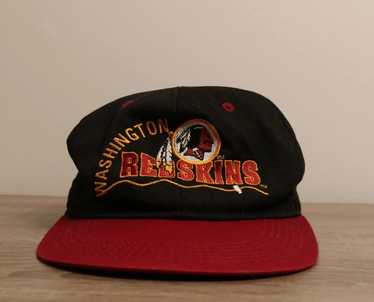 NWT top Vintage Washington Redskins Snapback Hat Black Burgundy 90s NFL Football AJD