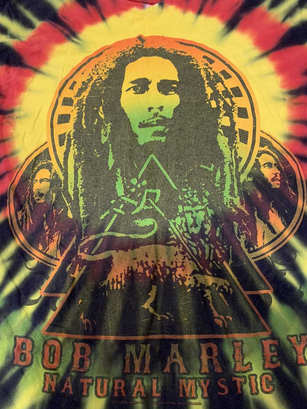 Bob Marley × Vintage Bob Marley tie dye tour merc… - image 2