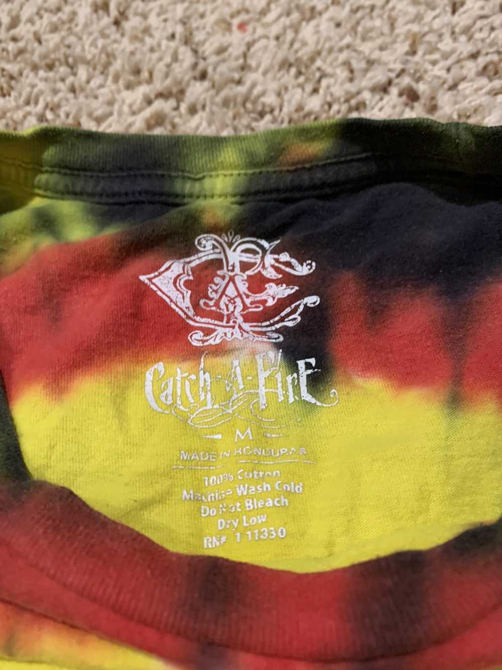 Bob Marley × Vintage Bob Marley tie dye tour merc… - image 3