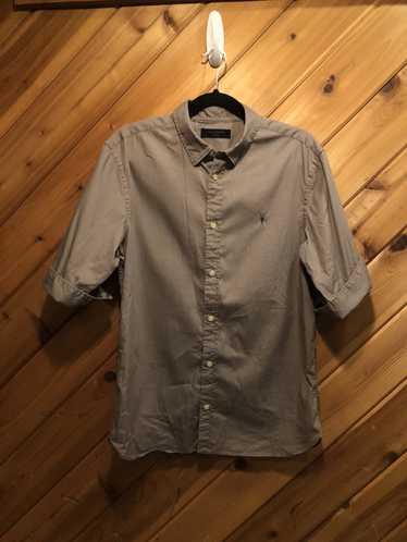 Allsaints AllSaints Gray Short Sleeve Button Down