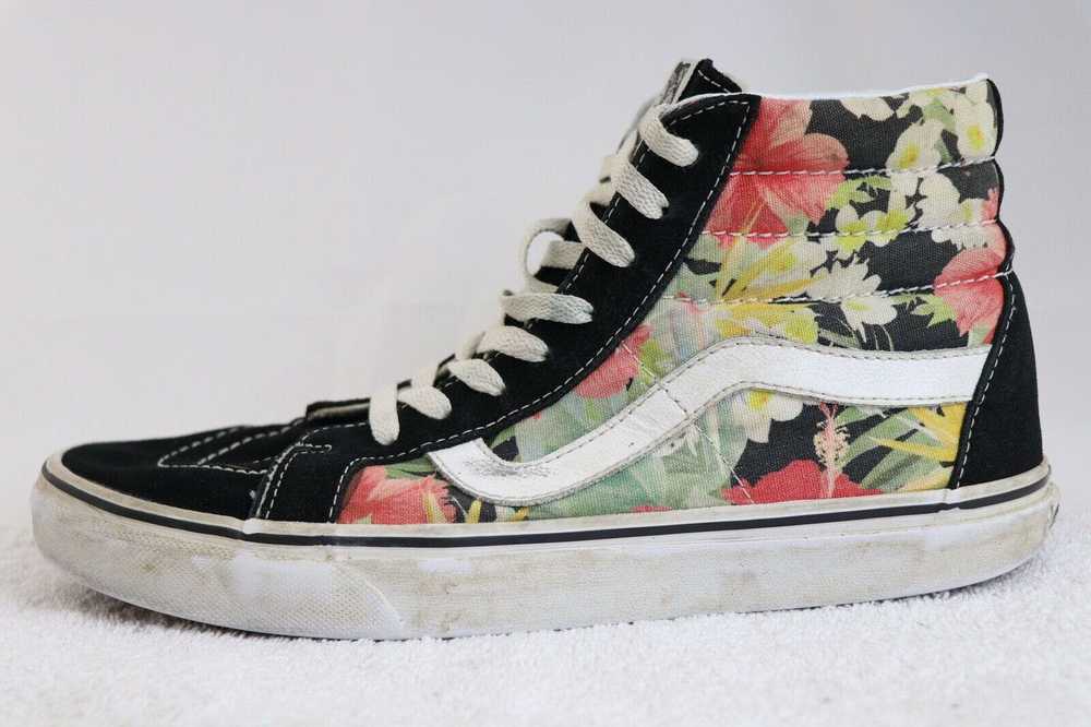 Vans Vans Skateboard Shoes Suede Floral Sk8 High … - image 3