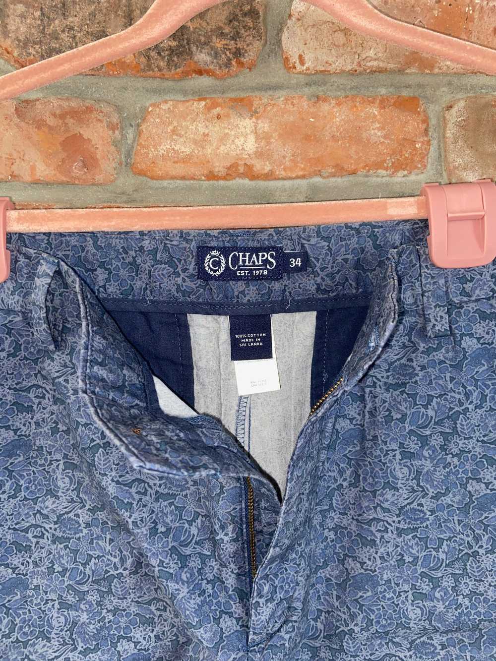 Chaps Chaps blue floral mens casual shorts - image 2
