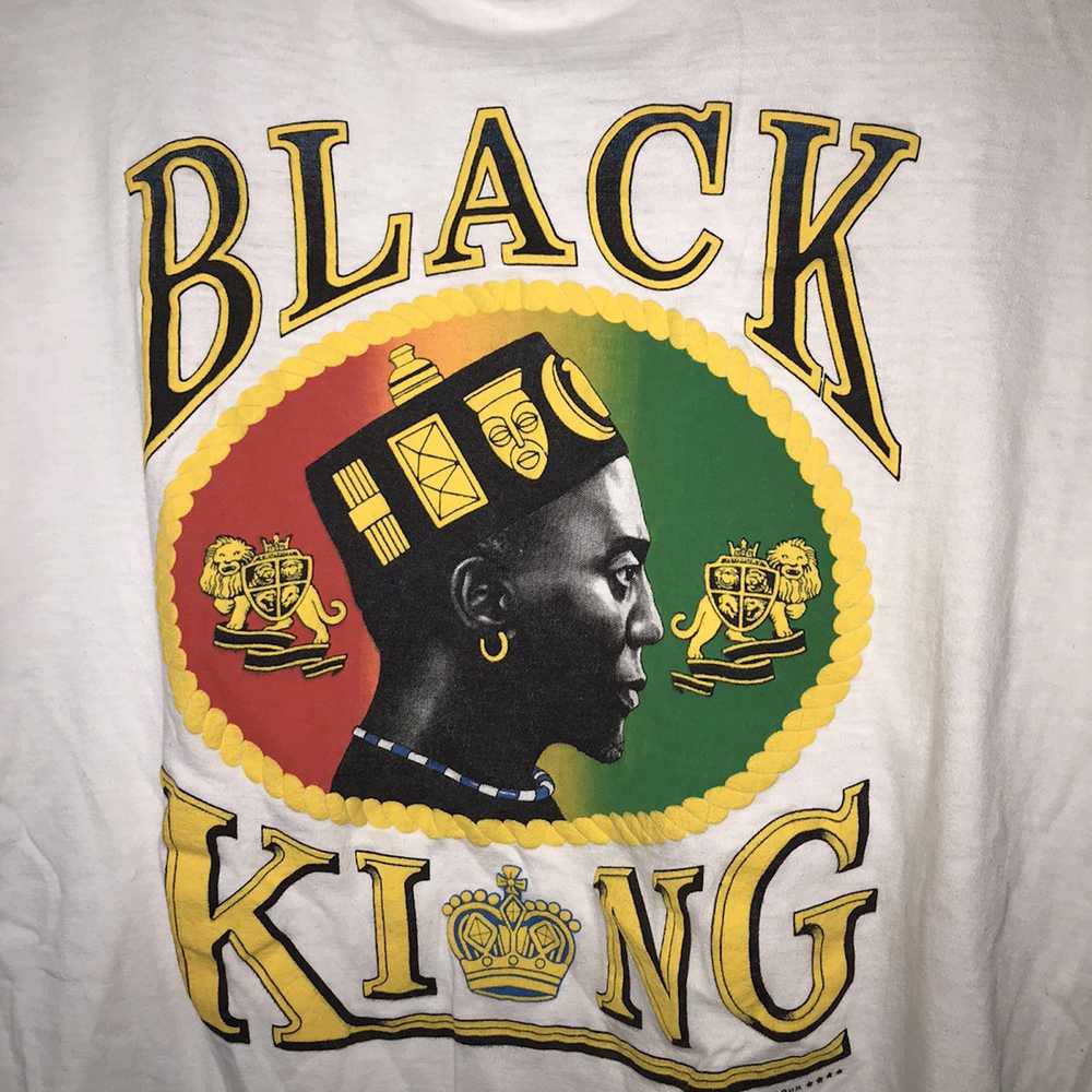 Vintage Vtg black king black pride tshirt - image 2