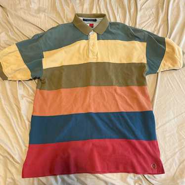 Tommy Hilfiger Vintge color block tommy polo - image 1