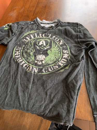 Affliction Reversible affliction sweater