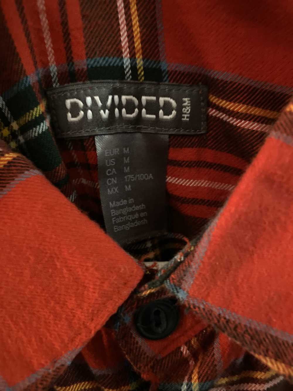 Divided Red Striped Flannel - image 2