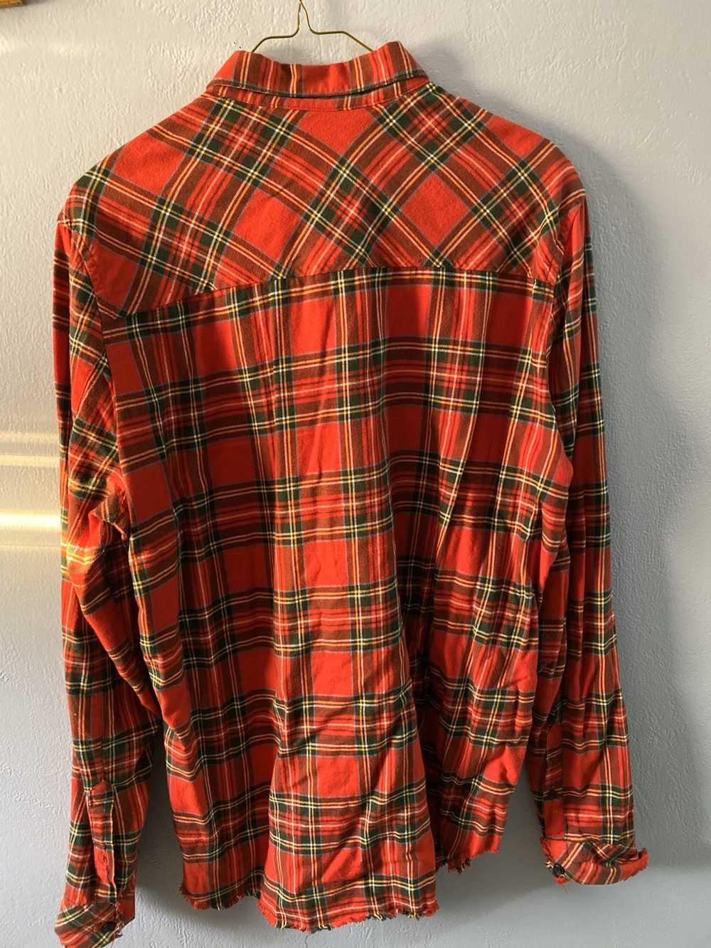 Divided Red Striped Flannel - image 3