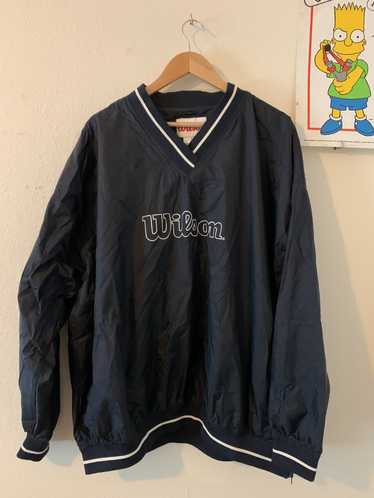 Vintage × Wilson Athletics navy blue wilson jacket