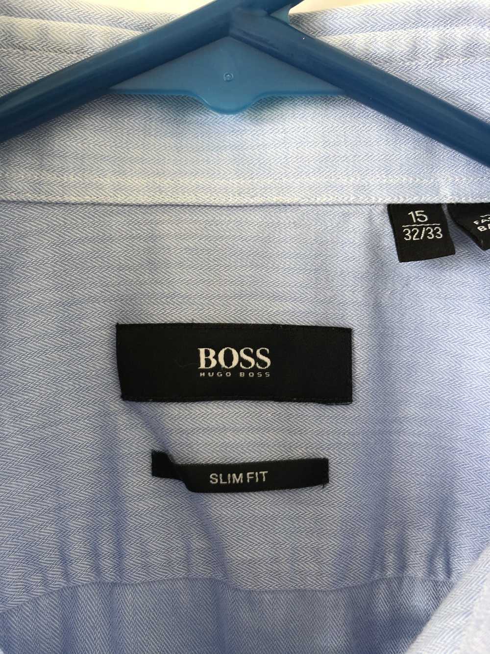 Hugo Boss Hugo Boss Slim Fit Blue Dress Shirt - image 3