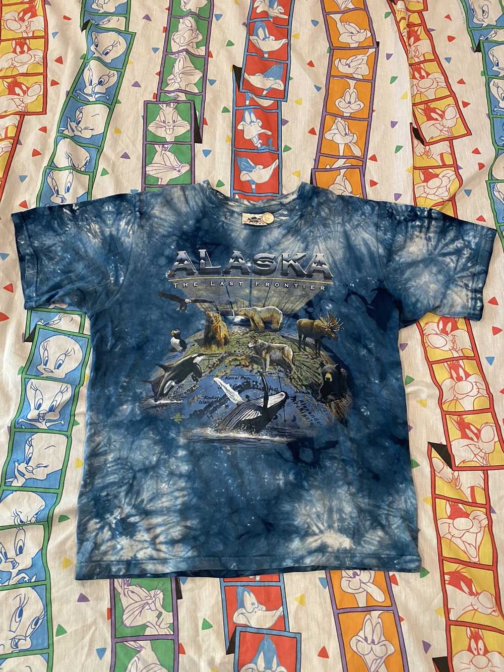 Vintage Alaska The Last Frontier tye dye shirt - image 1