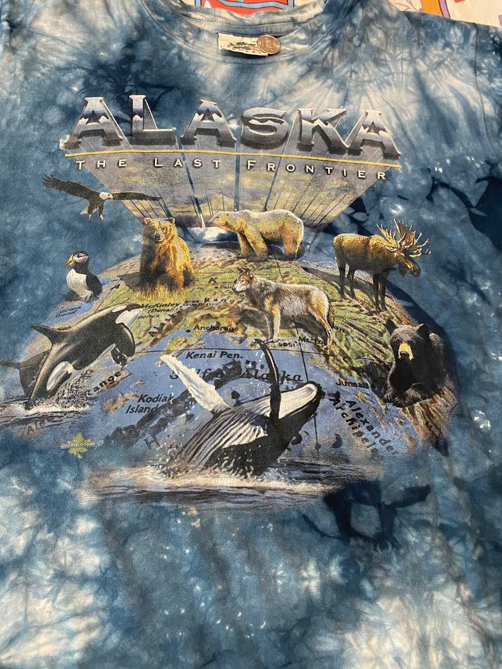 Vintage Alaska The Last Frontier tye dye shirt - image 2