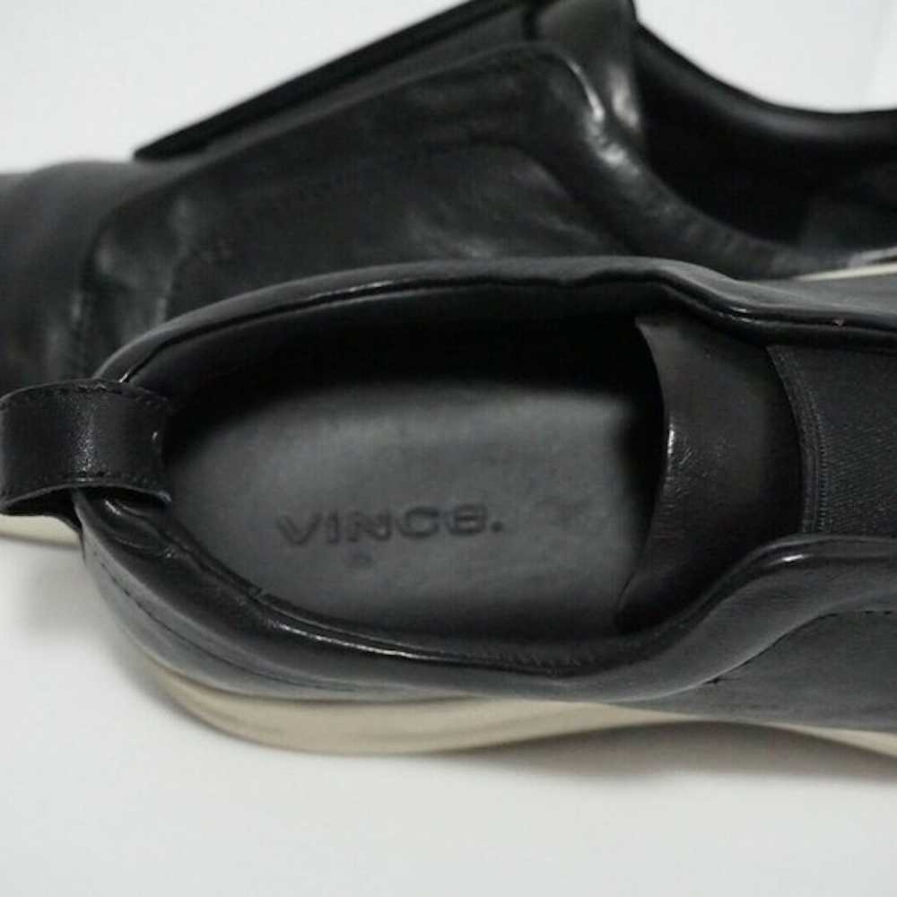 Vince Vince Slip On Sneakers Size Black Leather - image 8