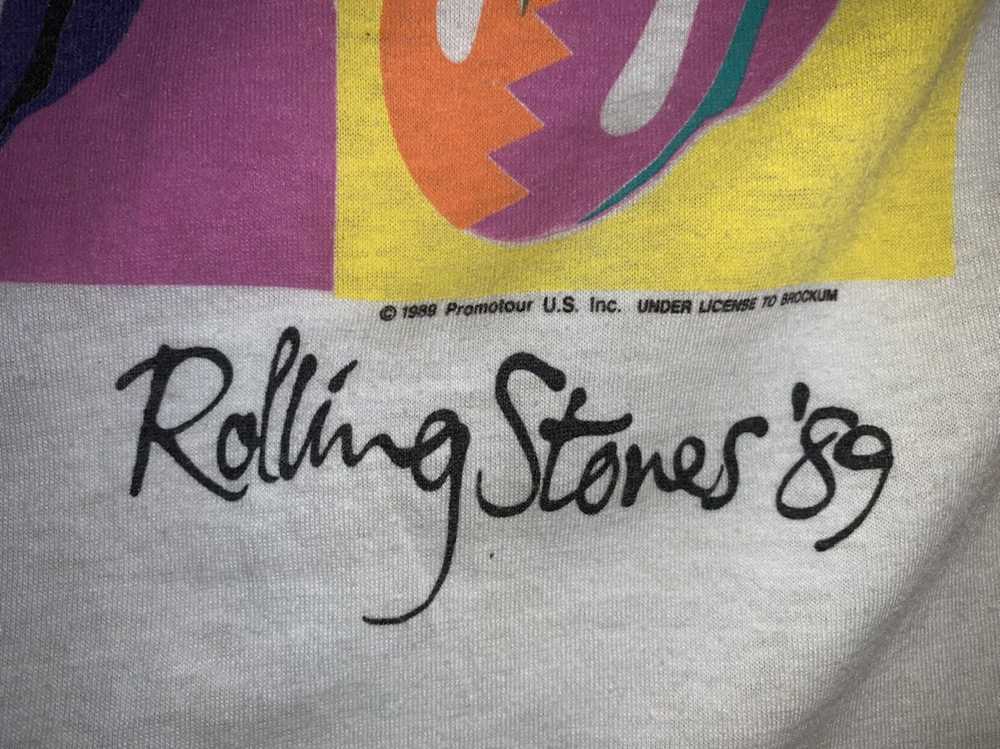 Vintage 89’ Rolling Stones Vintage The North Amer… - image 3