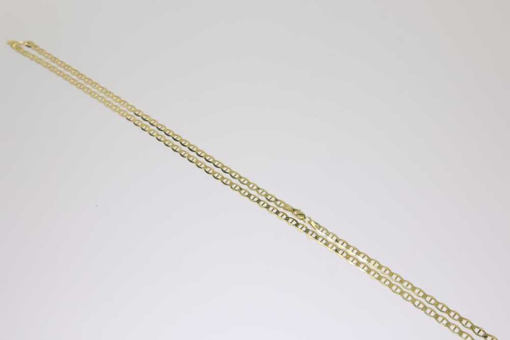 Gold 14k yellow solid gucci link chain 24" - image 2