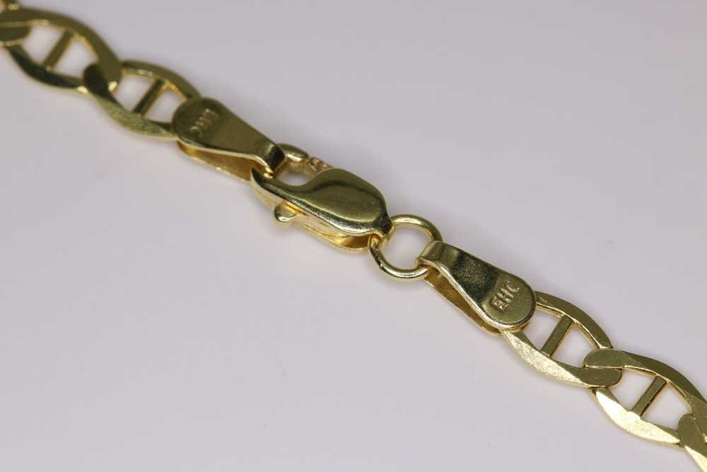 Gold 14k yellow solid gucci link chain 24" - image 5