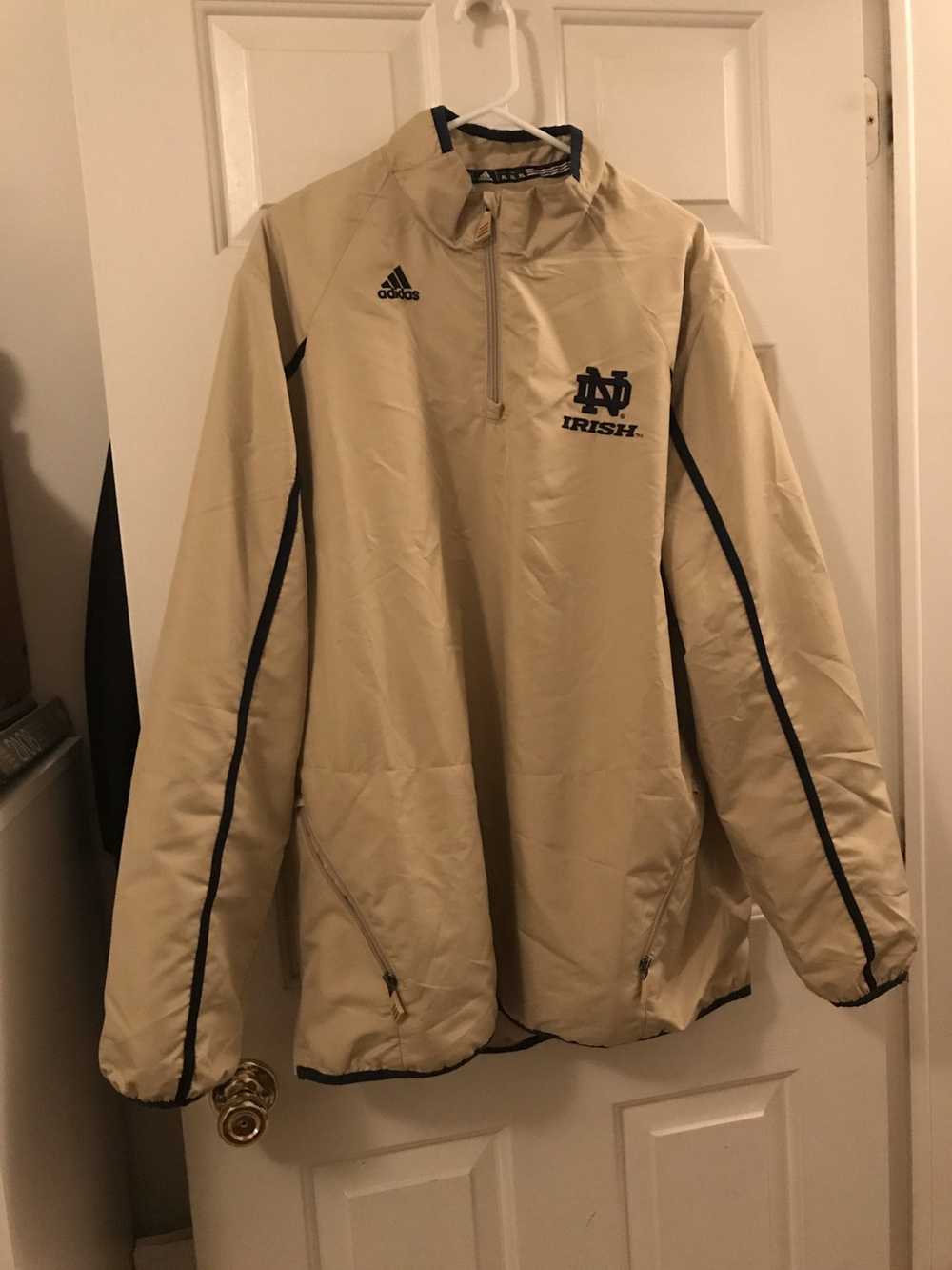 Adidas Notre Dame 1/4 zip light jacket - image 1