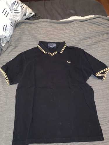 Comme des Garcons × Fred Perry Black and gold polo