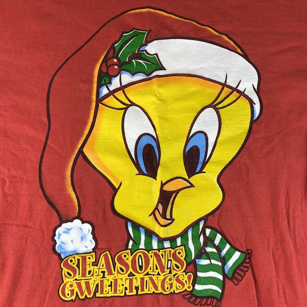 Vintage Vintage 90s Looney Tunes Tweety Season’s … - image 3