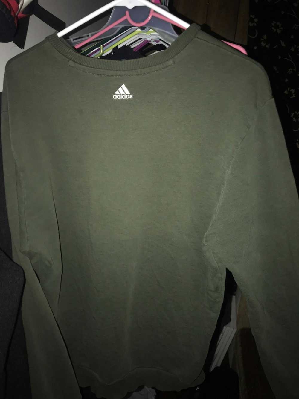 Adidas × Vintage Adidas Vintage Army Green Sweater - image 3