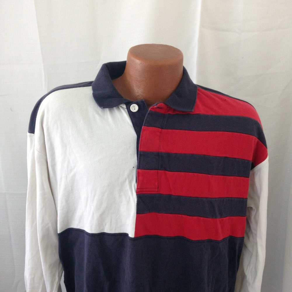 Fila Fila Vtg 90s Red White Blue Pullover Long Sl… - image 3