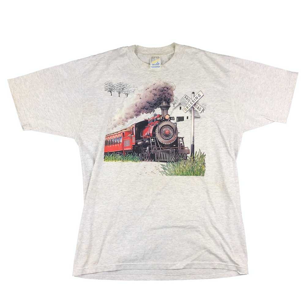 Fruit Of The Loom × Vintage 90s Train Locomotive … - image 1