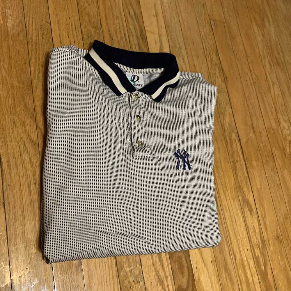 MLB × Vintage 90s New York Yankees Polo - image 2