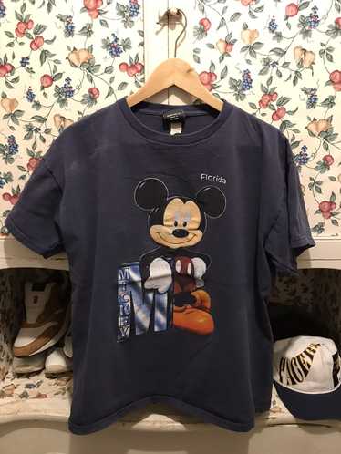 Disney × Vintage Vintage 90s Mickey Florida T-shi… - image 1