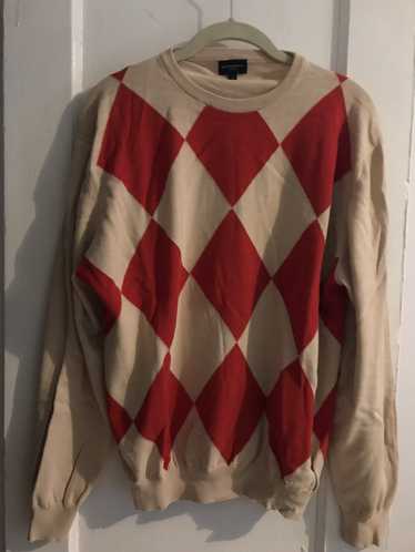 Burberry Vintage Burberry Golf Sweater argyle red 