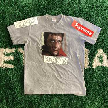 Supreme Scarface Shower Tee Grey Medium - image 1