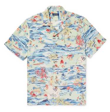 Polo Ralph Lauren Camp-Collar Printed Voile Shirt