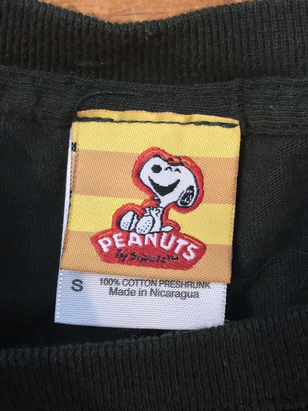 Peanuts × Vintage Peanuts Gang Christmas Green T-… - image 4