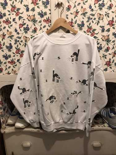 Vintage Vintage 90s Cat and Mouse Crewneck