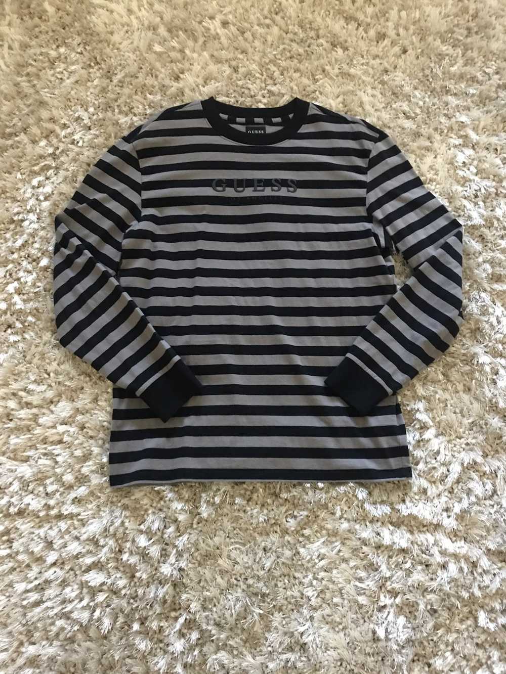 Guess Guess Black and Grey Stripped Longsleeve - image 2