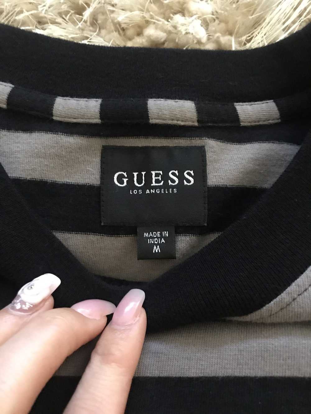 Guess Guess Black and Grey Stripped Longsleeve - image 4