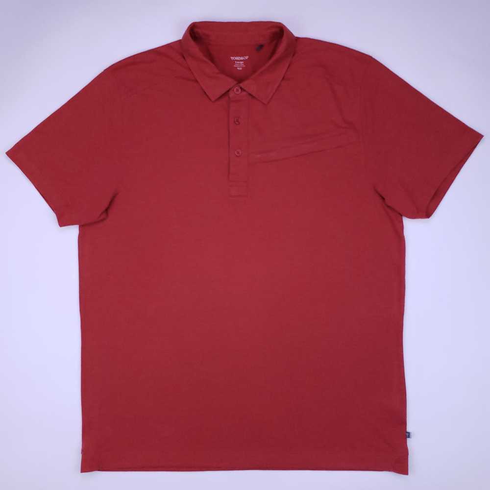 Toad and Co Toad Co Polo Large Rust Orange Mens S… - image 2