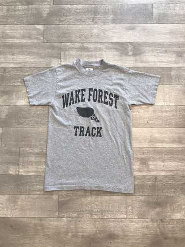 Vintage 80s 90s usa made Wake Forest Track t-shirt