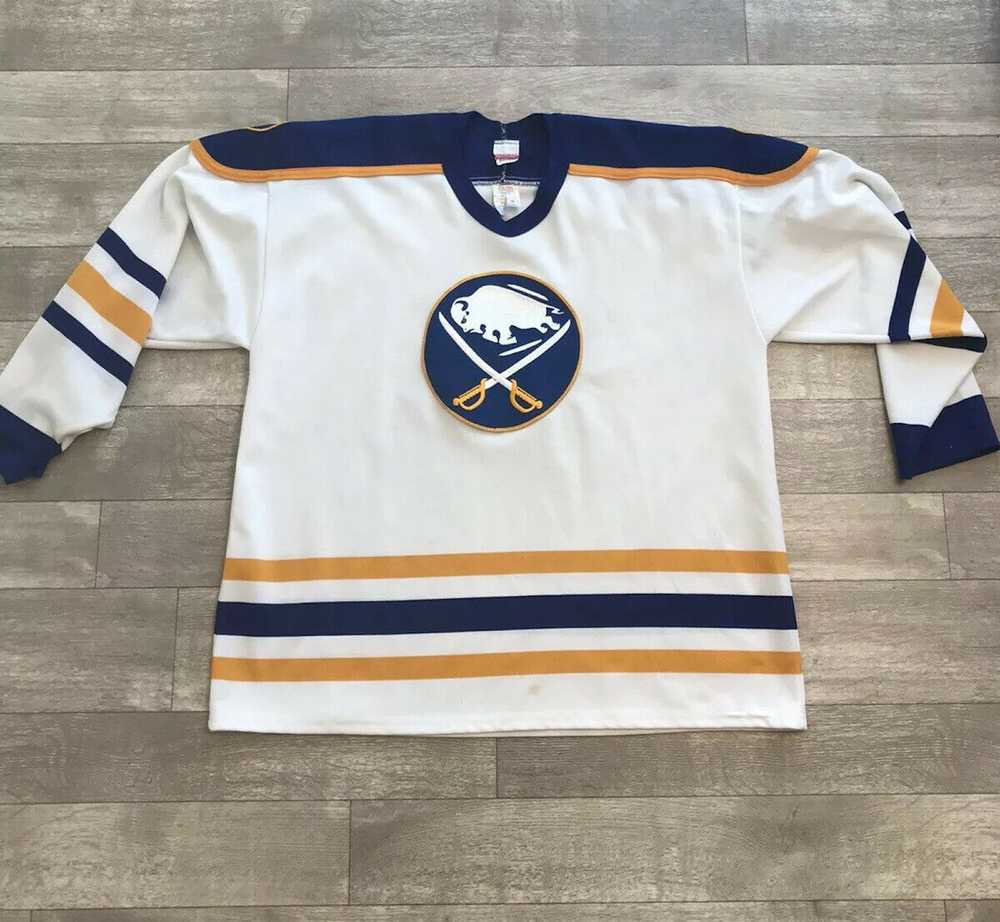 Vintage VTG Buffalo Sabres MASKA Hockey Jersey CCM - image 3