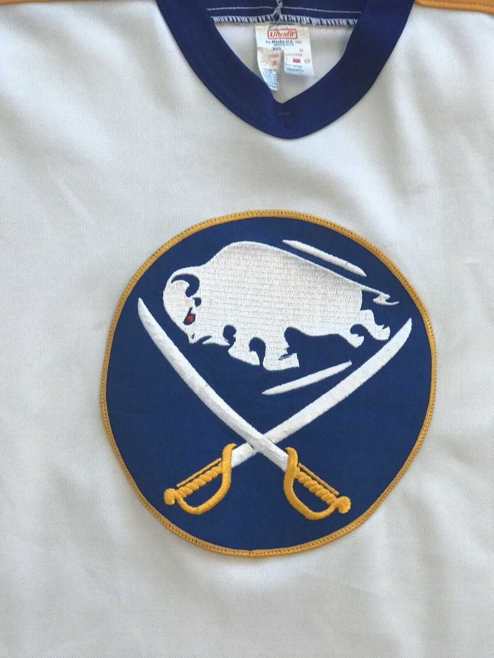 Vintage VTG Buffalo Sabres MASKA Hockey Jersey CCM - image 5