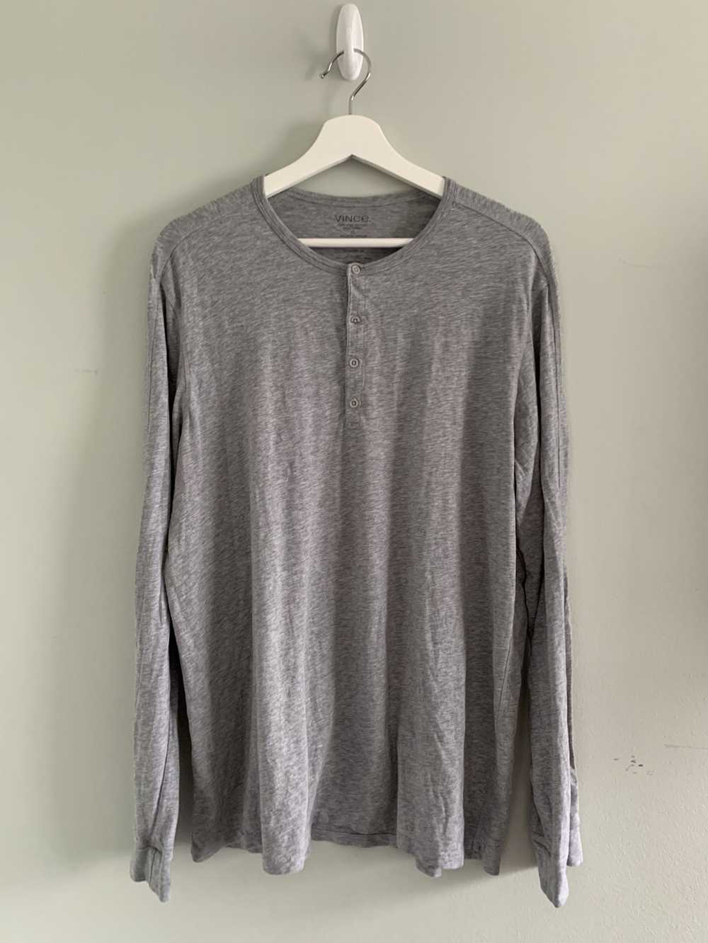 Vince Vince Grey Long-sleeve Shirt - image 1