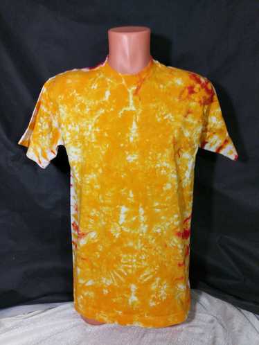 Vintage Vtg 90s Tie Dye T-Shirt Sz Large Rasta Bla