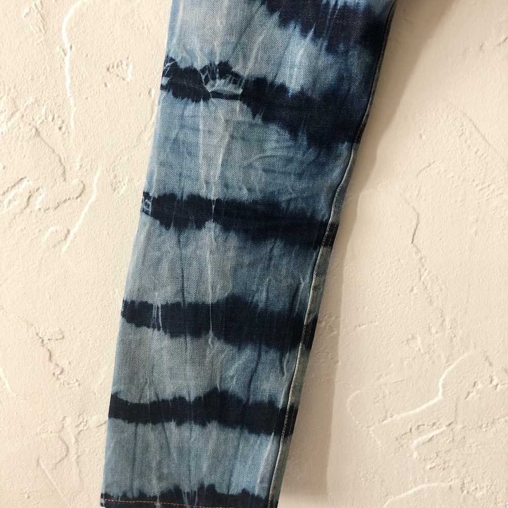 Dries Van Noten Fall 2014 Bleach Dyed Stripes Jea… - image 3