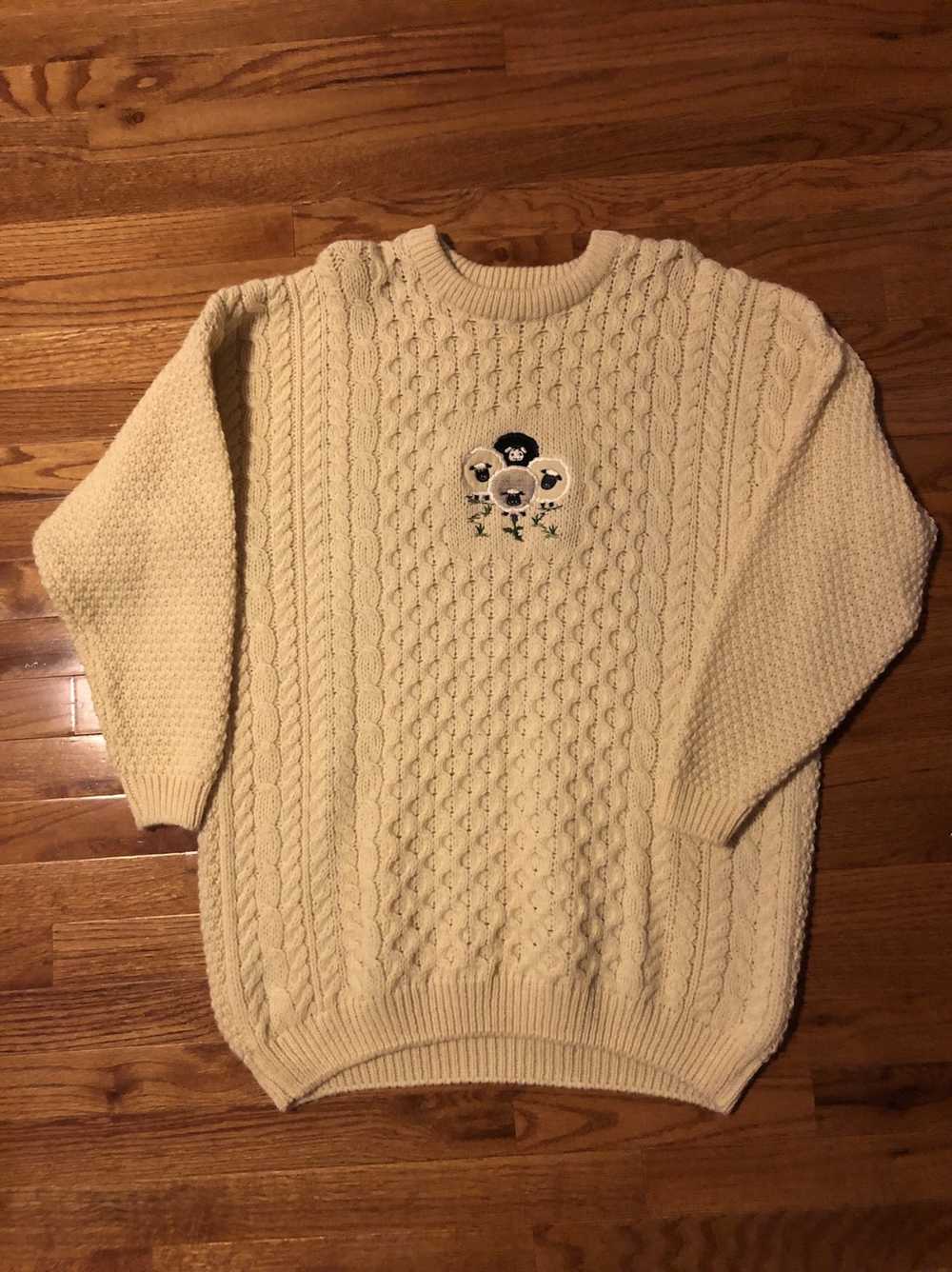 Vintage Sheep Knit Pullover - image 1