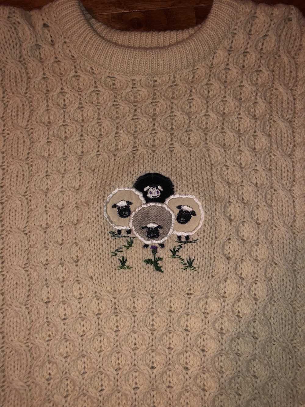 Vintage Sheep Knit Pullover - image 2
