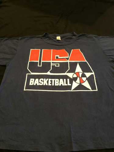 Vintage NBA America's Dream Team USA Basketball T-shirt Hanes Size XL
