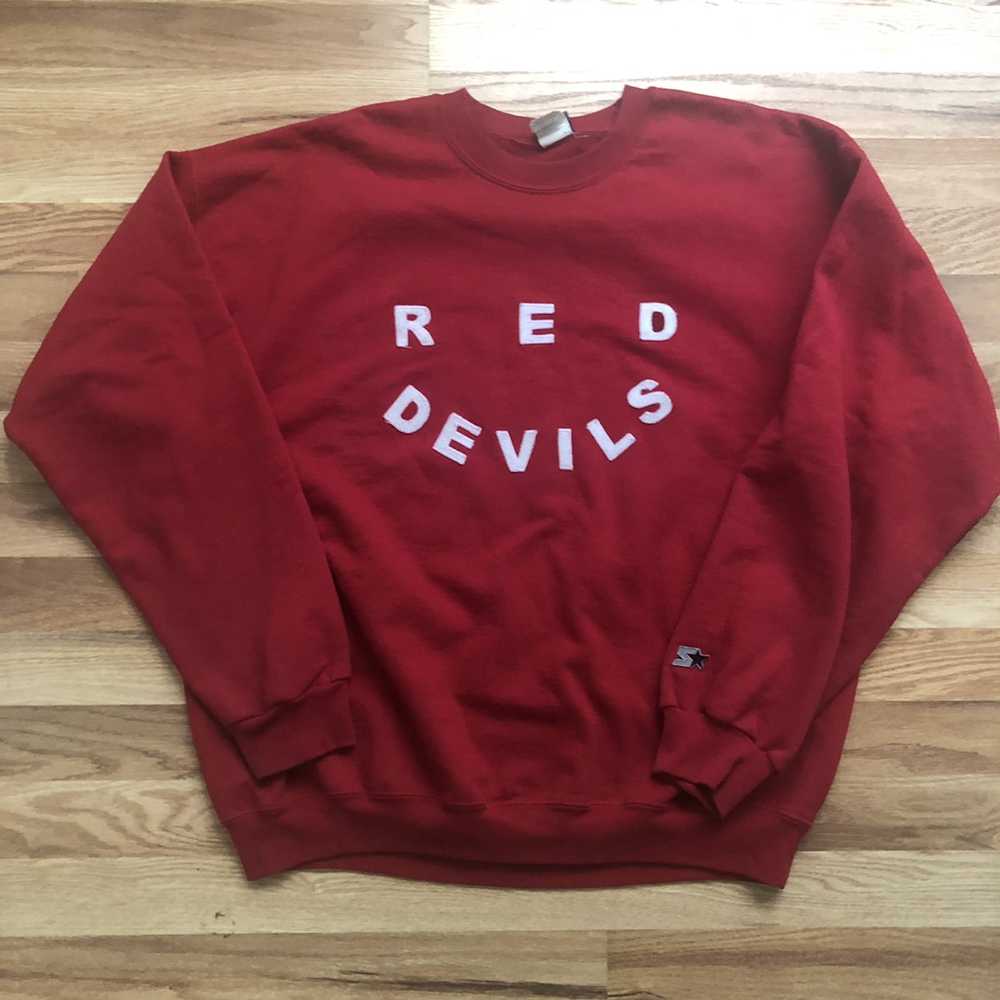 Starter × Vintage 90s Starter Red Devils sweater - image 1