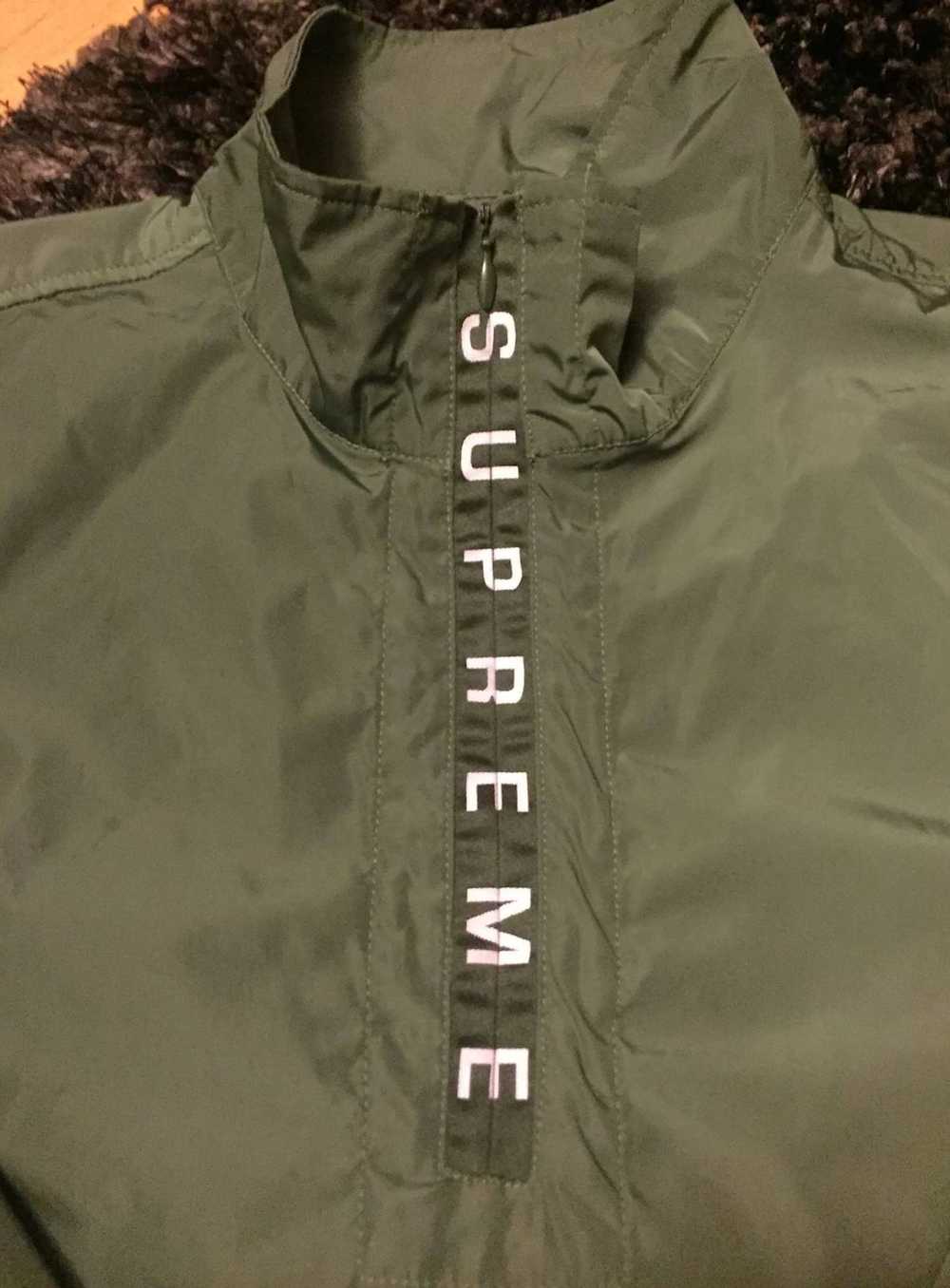 Supreme Supreme Half Zip Up Olive Green - image 4