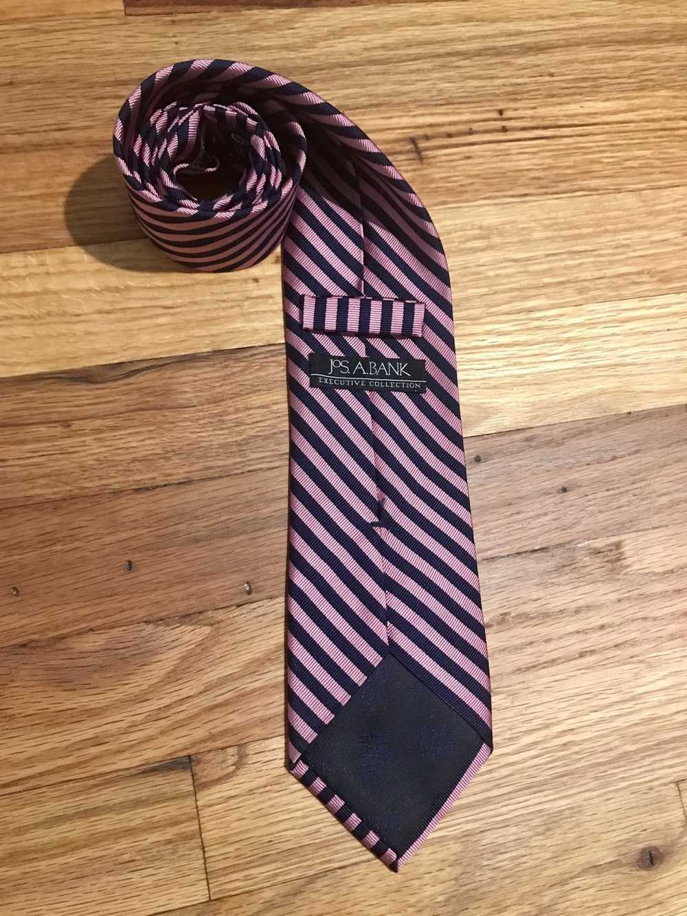 Jos. A. Bank Pink/ Blue striped tie by Jos. A. Ba… - image 3