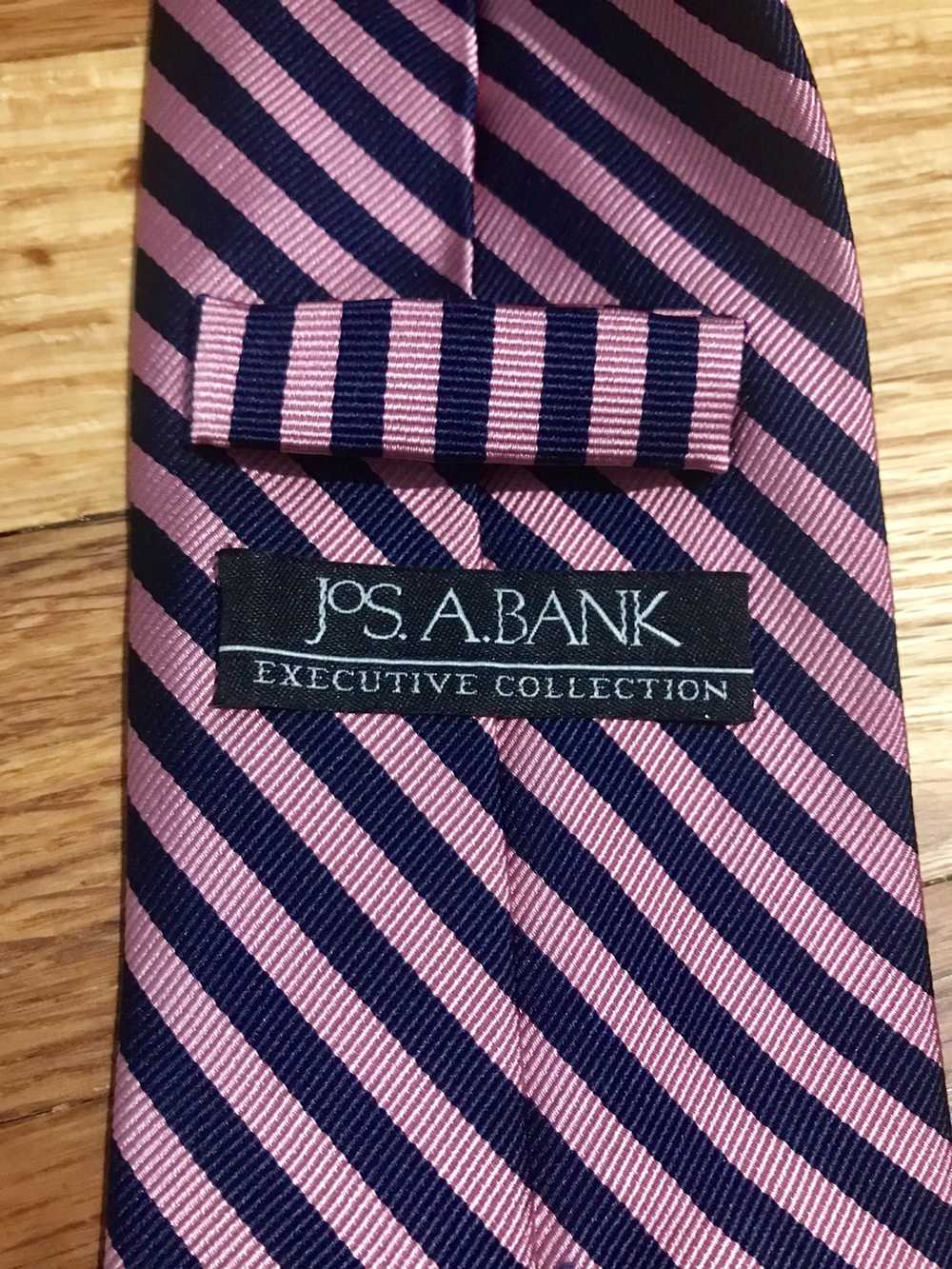 Jos. A. Bank Pink/ Blue striped tie by Jos. A. Ba… - image 4